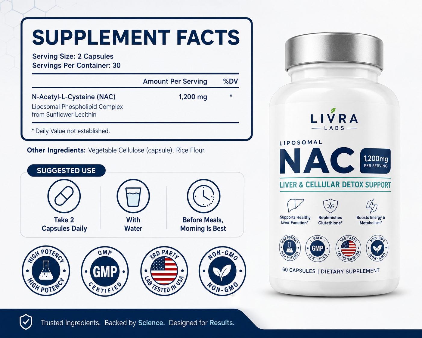 Liposomal NAC - Liver & Cellular Detox Support