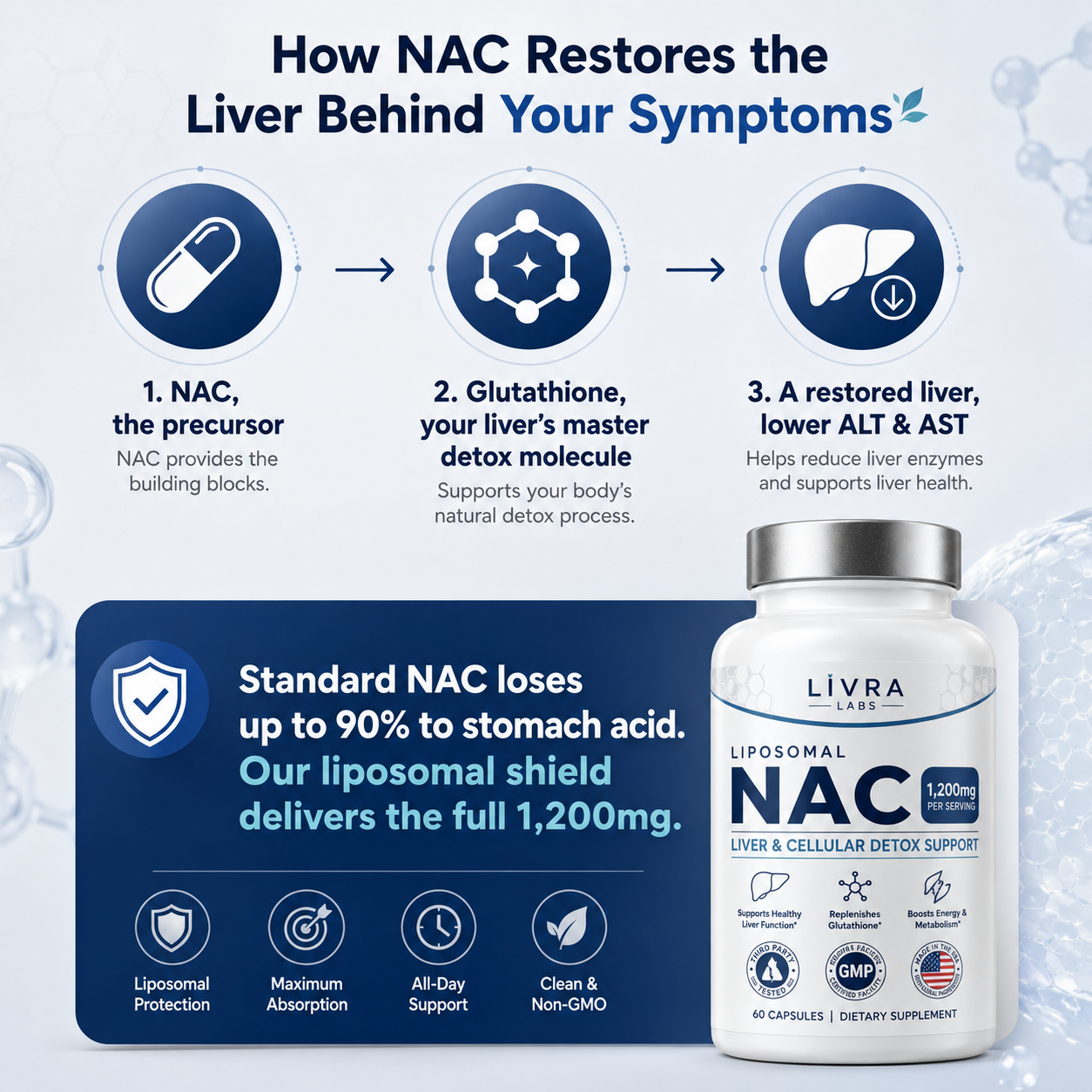 Liposomal NAC - Liver & Cellular Detox Support